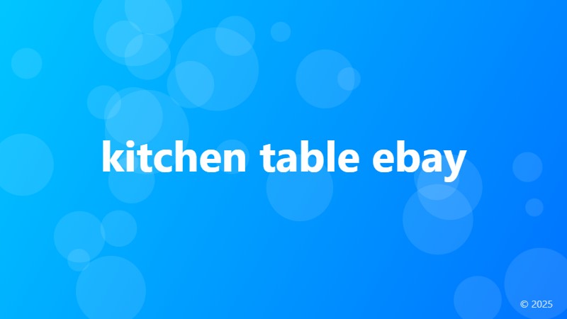 kitchen table ebay