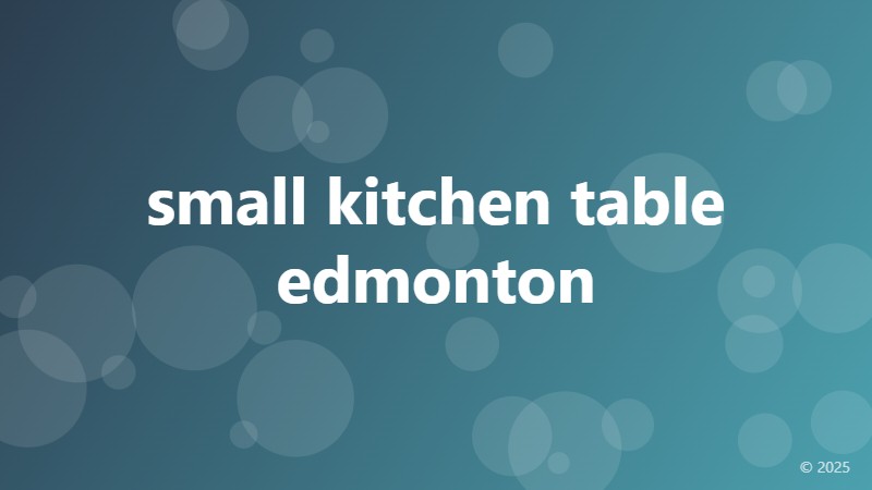 small kitchen table edmonton