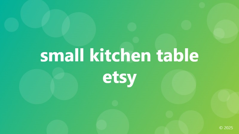 small kitchen table etsy