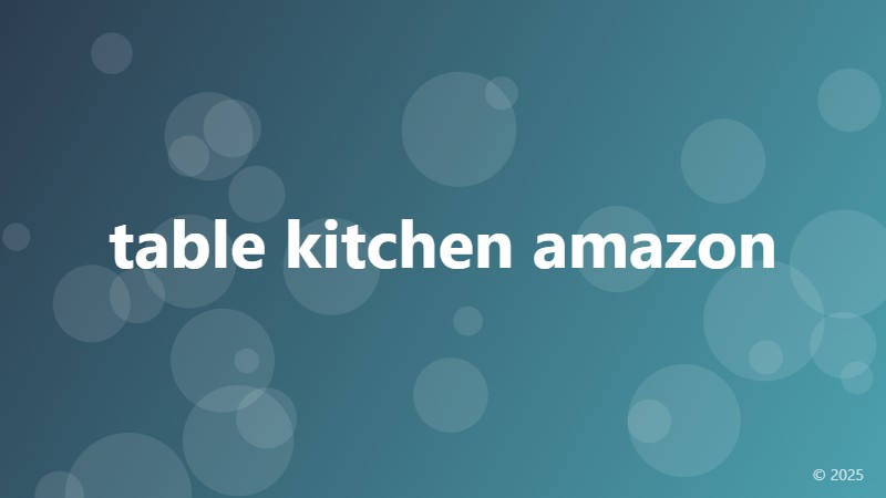 table kitchen amazon